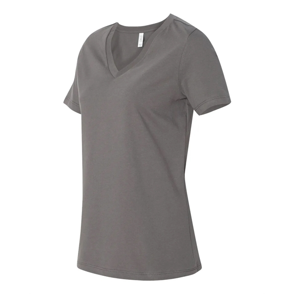 BELLA + CANVAS Women's Relaxed Jersey V-Neck Tee - BELLA + CANVAS Women's Relaxed Jersey V-Neck Tee - Image 2 of 100