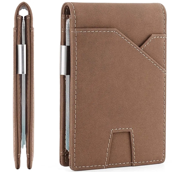 Slim RFID Wallet w/ Money Clip - Slim RFID Wallet w/ Money Clip - Image 6 of 7