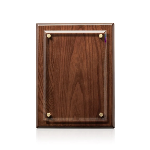 Caledon Plaque - Walnut/Gold