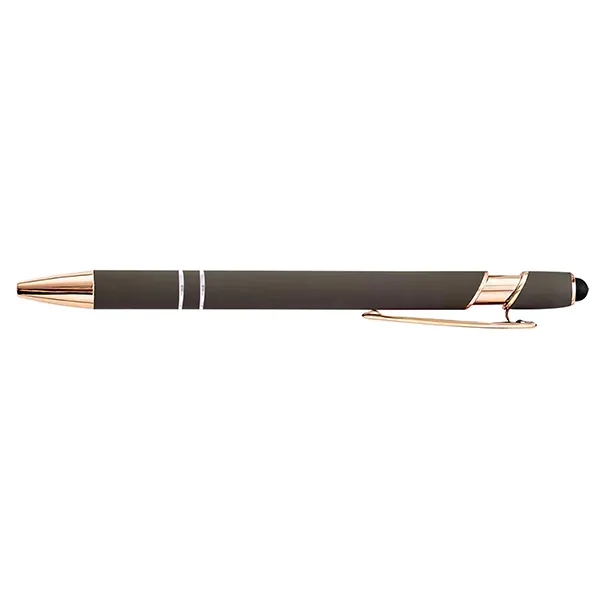 Rose Gold Soft-Touch Aluminum Pen w/ Stylus - Rose Gold Soft-Touch Aluminum Pen w/ Stylus - Image 3 of 10