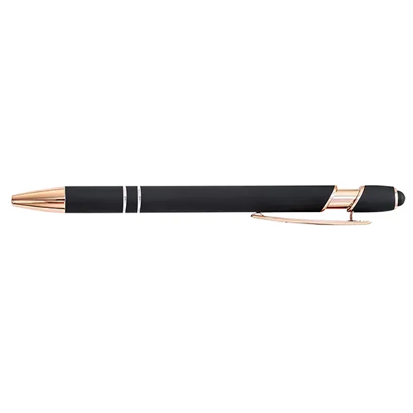 Rose Gold Soft-Touch Aluminum Pen w/ Stylus - Rose Gold Soft-Touch Aluminum Pen w/ Stylus - Image 4 of 10