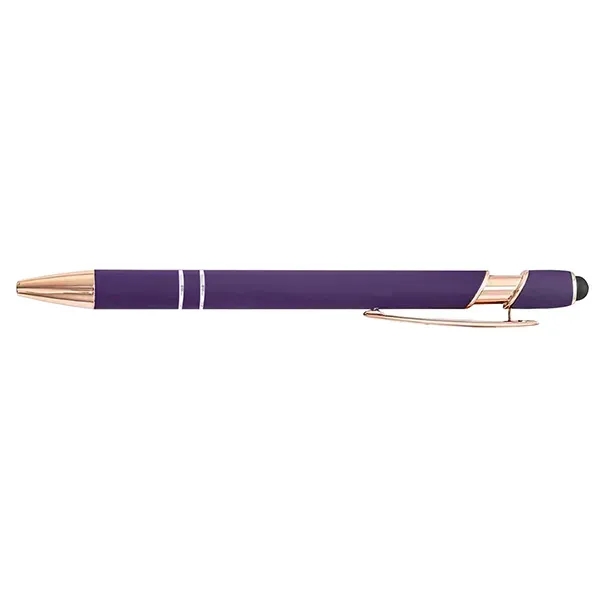 Rose Gold Soft-Touch Aluminum Pen w/ Stylus - Rose Gold Soft-Touch Aluminum Pen w/ Stylus - Image 6 of 10