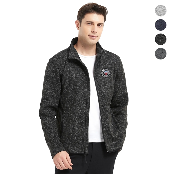Men's Full-Zip Sweater Fleece Jacket - Men's Full-Zip Sweater Fleece Jacket - Image 0 of 5