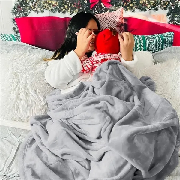 Fleece Blanket Throw Lightweight - Fleece Blanket Throw Lightweight - Image 3 of 3