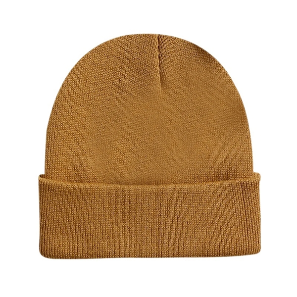 High-Quality Men's Knit Cuffed Beanie - High-Quality Men's Knit Cuffed Beanie - Image 21 of 55