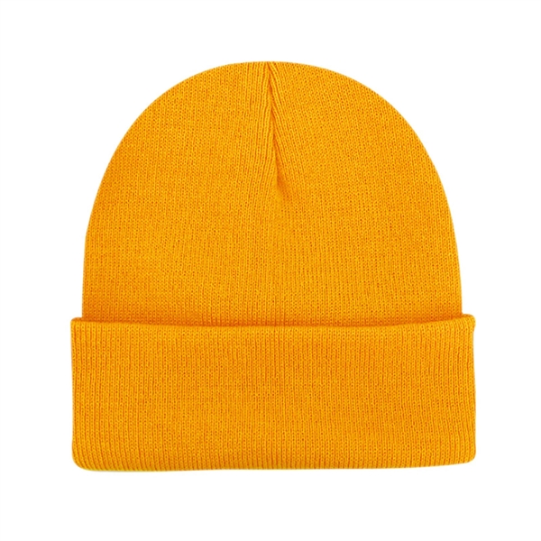 High-Quality Men's Knit Cuffed Beanie - High-Quality Men's Knit Cuffed Beanie - Image 26 of 55