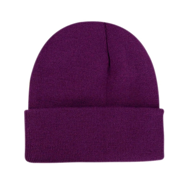 High-Quality Men's Knit Cuffed Beanie - High-Quality Men's Knit Cuffed Beanie - Image 35 of 55