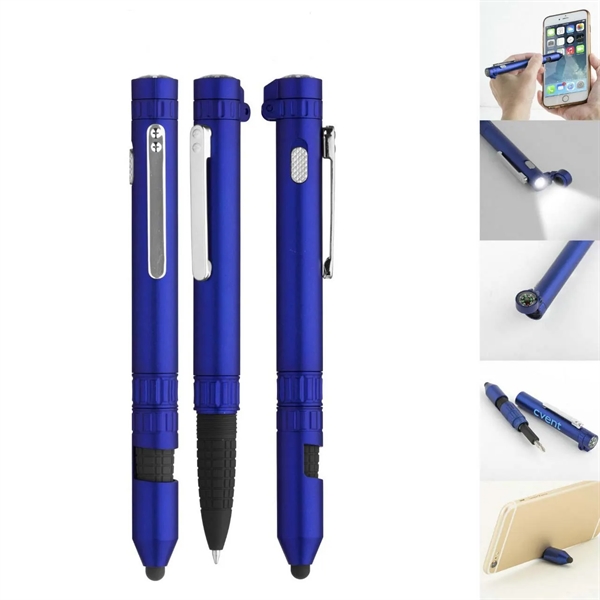 Utility Pen With Compass And Stylus - Utility Pen With Compass And Stylus - Image 1 of 3