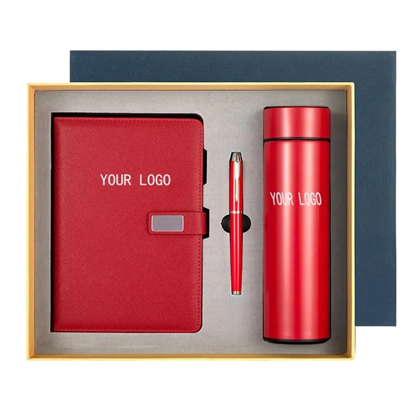 Business Fashion Notepad Thermos Cup Gift Box Set - Business Fashion Notepad Thermos Cup Gift Box Set - Image 0 of 3