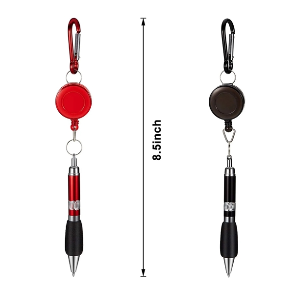 Retractable Badge Pen W/ Reel - Retractable Badge Pen W/ Reel - Image 2 of 3