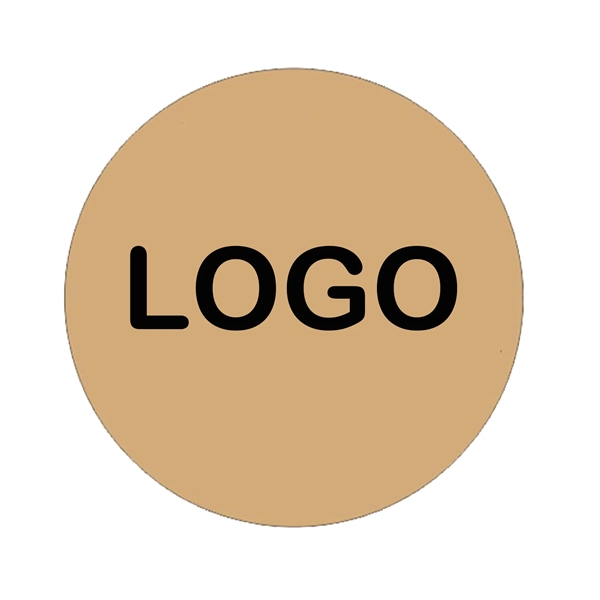 Kraft Brown Round Stickers - Kraft Brown Round Stickers - Image 0 of 2