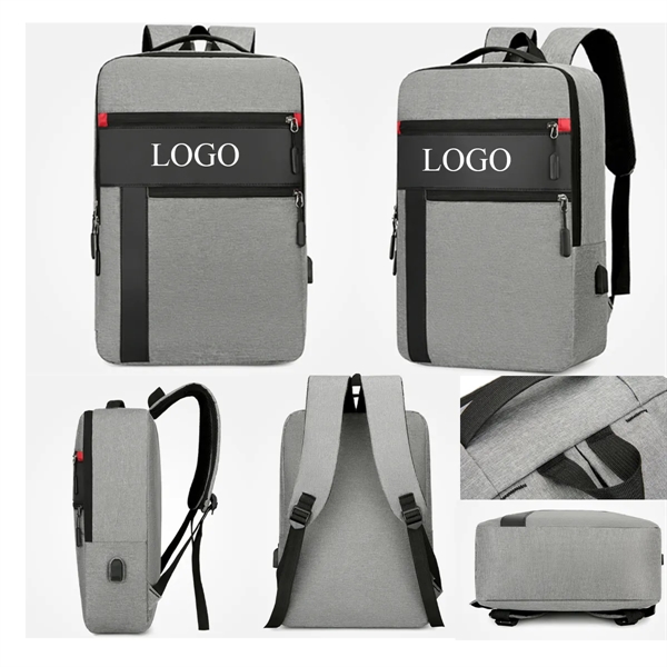 Business & Travel Laptop Bag Rucksack With USB Charging Port - Business & Travel Laptop Bag Rucksack With USB Charging Port - Image 1 of 1
