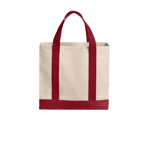 Port Authority Cotton Canvas Two-Tone Tote - Port Authority Cotton Canvas Two-Tone Tote - Image 6 of 7