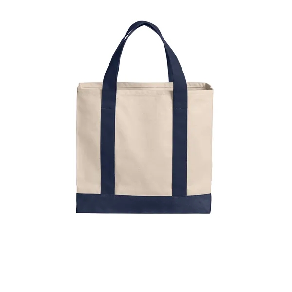 Port Authority Cotton Canvas Two-Tone Tote - Port Authority Cotton Canvas Two-Tone Tote - Image 7 of 7