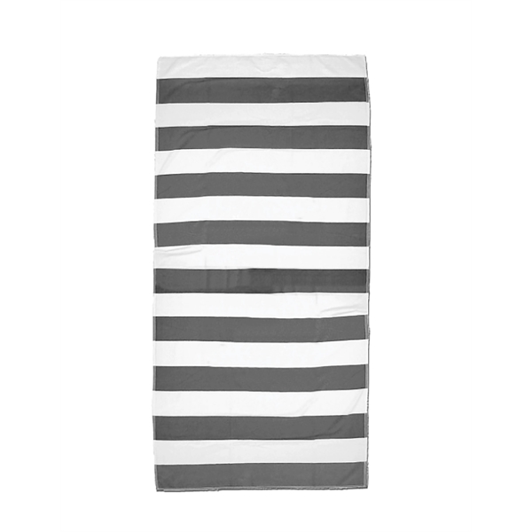 Horizontal Cabana Stripe Beach Towel - Horizontal Cabana Stripe Beach Towel - Image 3 of 8