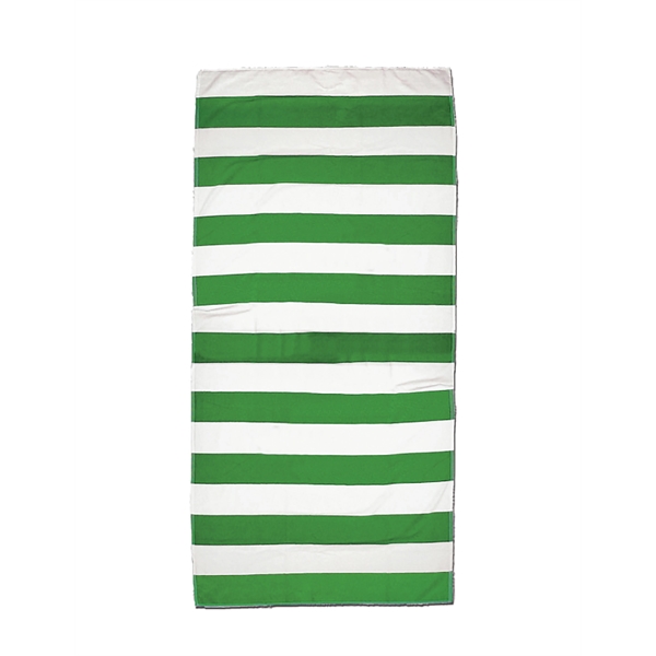 Horizontal Cabana Stripe Beach Towel - Horizontal Cabana Stripe Beach Towel - Image 4 of 8