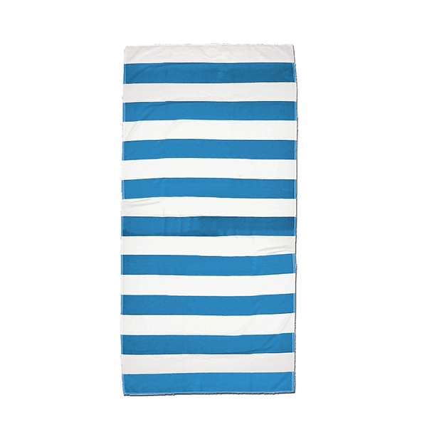 Horizontal Cabana Stripe Beach Towel - Horizontal Cabana Stripe Beach Towel - Image 7 of 8