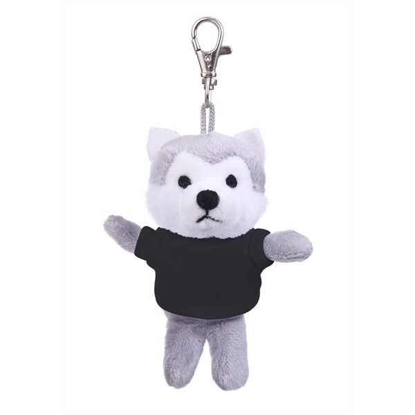 Soft Plush Wolf Keychain with Tee - Soft Plush Wolf Keychain with Tee - Image 0 of 11