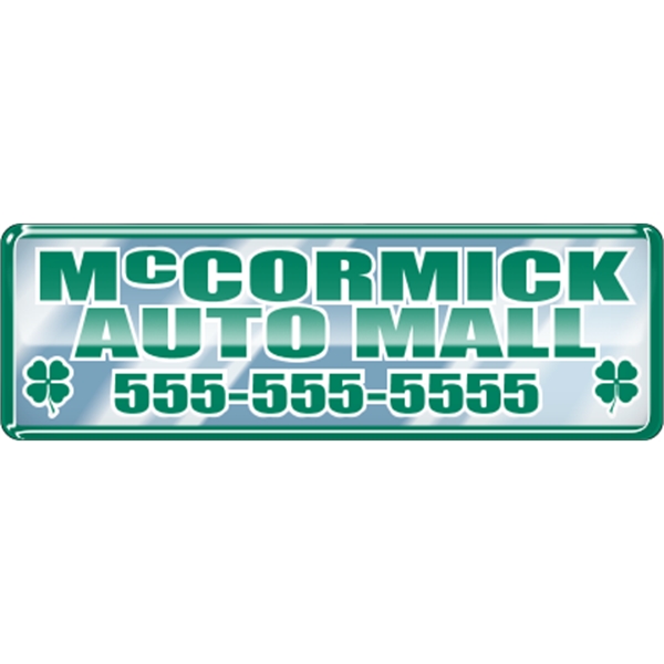 Rectangle Domed Auto Ad