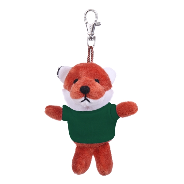 Soft Plush Fox Keychain with Tee - Soft Plush Fox Keychain with Tee - Image 2 of 11