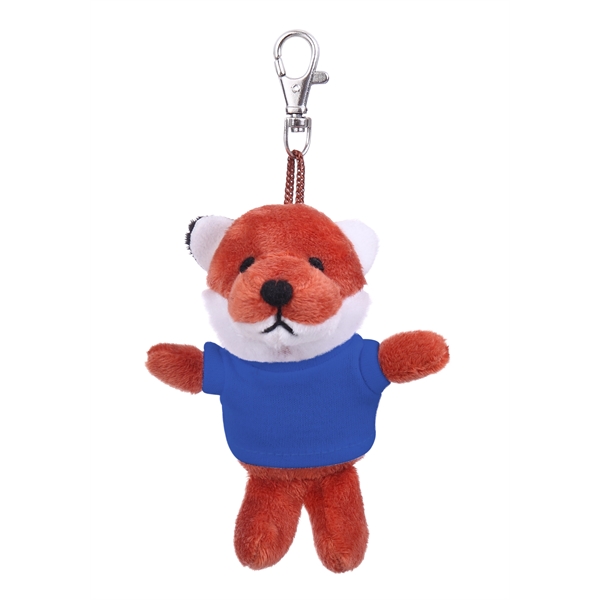 Soft Plush Fox Keychain with Tee - Soft Plush Fox Keychain with Tee - Image 8 of 11