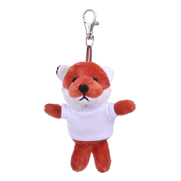 Soft Plush Fox Keychain with Tee - Soft Plush Fox Keychain with Tee - Image 11 of 11