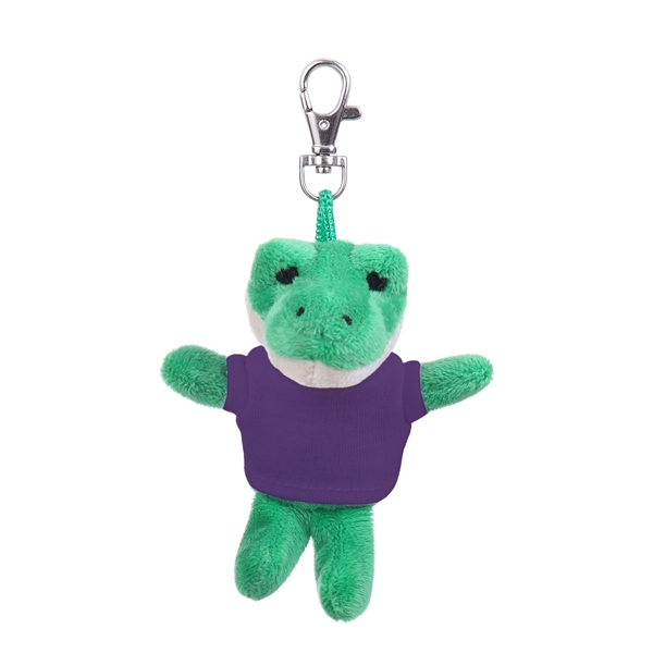 Soft Plush Alligator Keychain with Tee - Soft Plush Alligator Keychain with Tee - Image 1 of 11