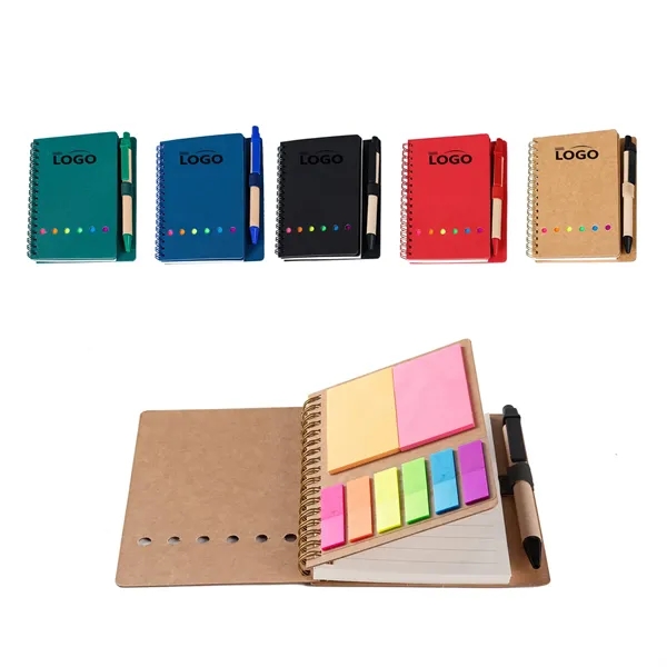 Sticky Note Notebook with Pen - Sticky Note Notebook with Pen - Image 0 of 3