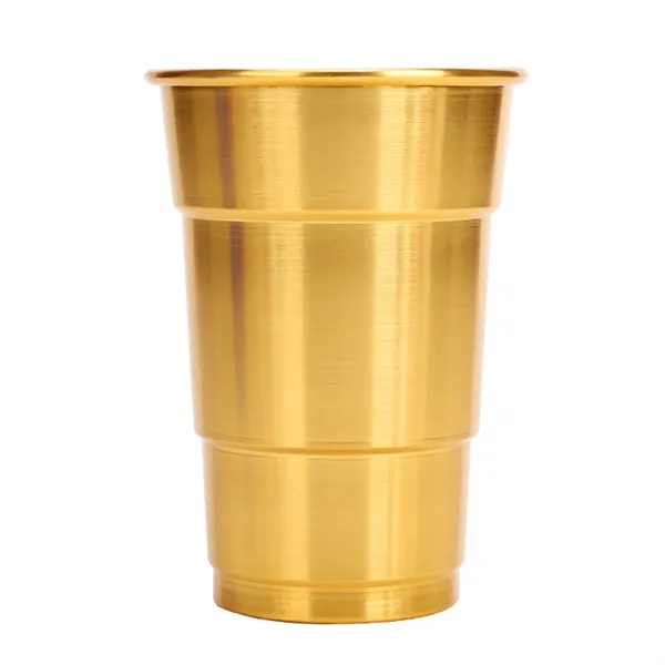 16 oz Aluminum Reusable Stadium Party Beer Cup - 16 oz Aluminum Reusable Stadium Party Beer Cup - Image 6 of 8