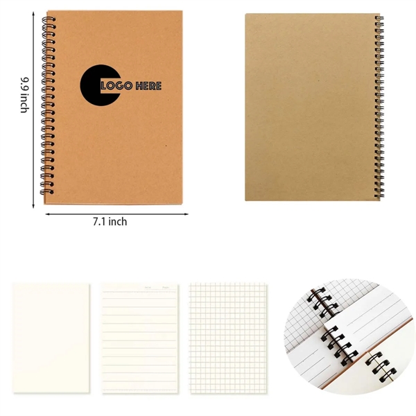 B5 Business Spiral Notepad (Squares, Lines, Blanks) - B5 Business Spiral Notepad (Squares, Lines, Blanks) - Image 0 of 1
