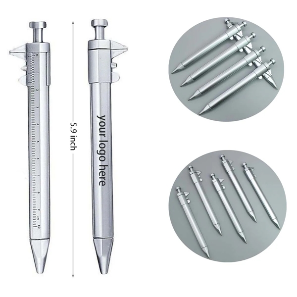 Multifunction Plastic Ballpoint Pen With Vernier Caliper - Multifunction Plastic Ballpoint Pen With Vernier Caliper - Image 0 of 1