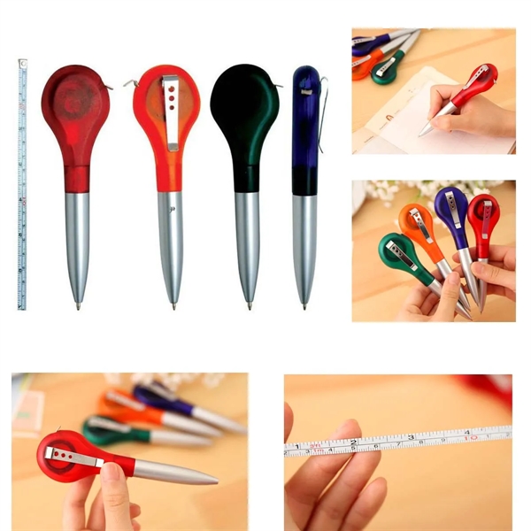 Multi-Functional Retractable Ruler Gauge Screw Pen - Multi-Functional Retractable Ruler Gauge Screw Pen - Image 1 of 1