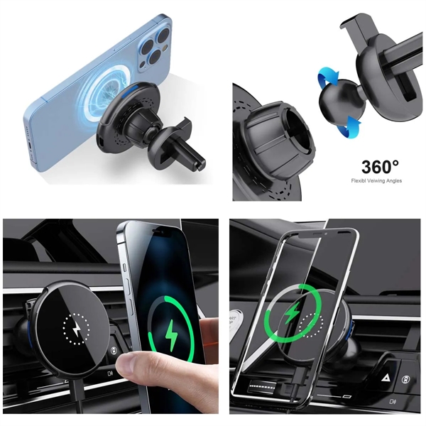 Round 15W Car Magnetic Fast Wireless Charger - Round 15W Car Magnetic Fast Wireless Charger - Image 1 of 1