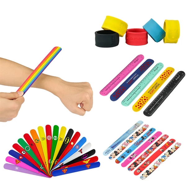 Silicone Slap Bracelets Wristbands - Silicone Slap Bracelets Wristbands - Image 0 of 2