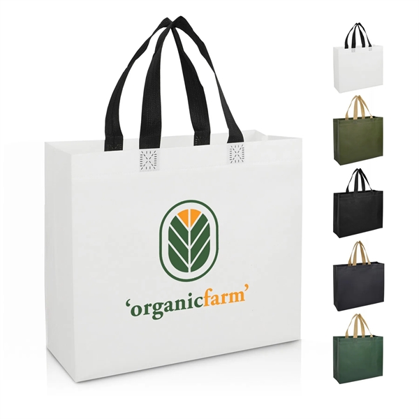 Laminated Non-Woven Tote Bag - Laminated Non-Woven Tote Bag - Image 0 of 5