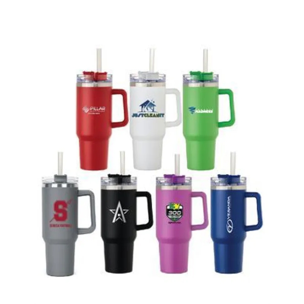 40 Oz. STAINLESS Tumbler with Straw (5 Days) - 40 Oz. STAINLESS Tumbler with Straw (5 Days) - Image 0 of 0