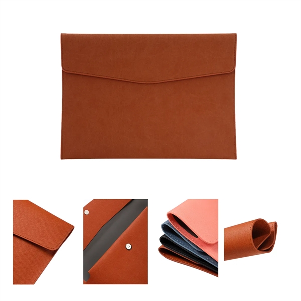 A4 Document File Folder Leather Envelope - A4 Document File Folder Leather Envelope - Image 2 of 6