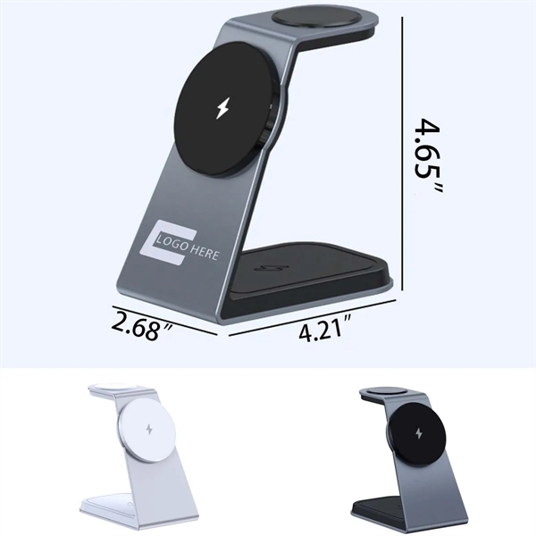 Foldable 3-in-1 Magnetic Wireless Charger Stand