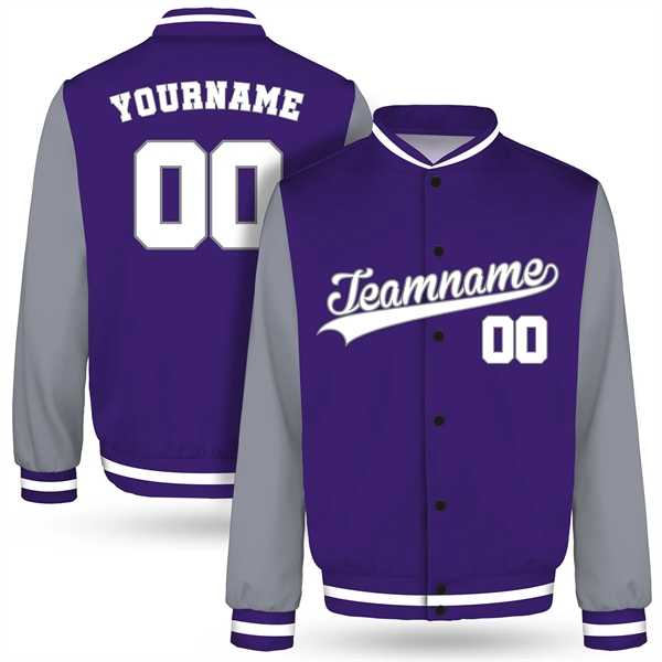 Custom Personalized Men's Varsity Jacket - Custom Personalized Men's Varsity Jacket - Image 2 of 11