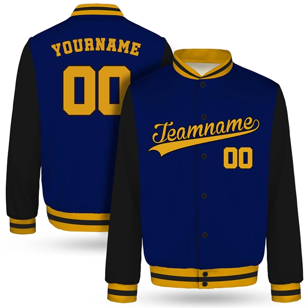 Custom Personalized Men's Varsity Jacket - Custom Personalized Men's Varsity Jacket - Image 10 of 11