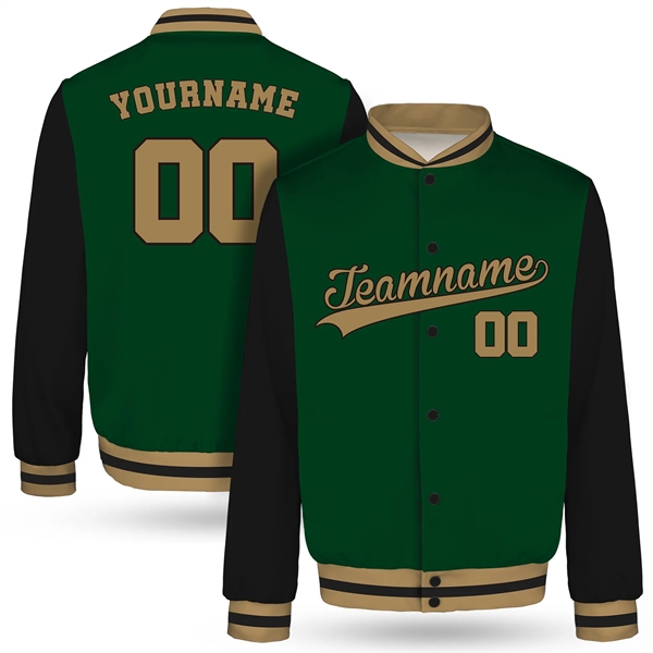 Custom Personalized Men's Varsity Jacket - Custom Personalized Men's Varsity Jacket - Image 11 of 11