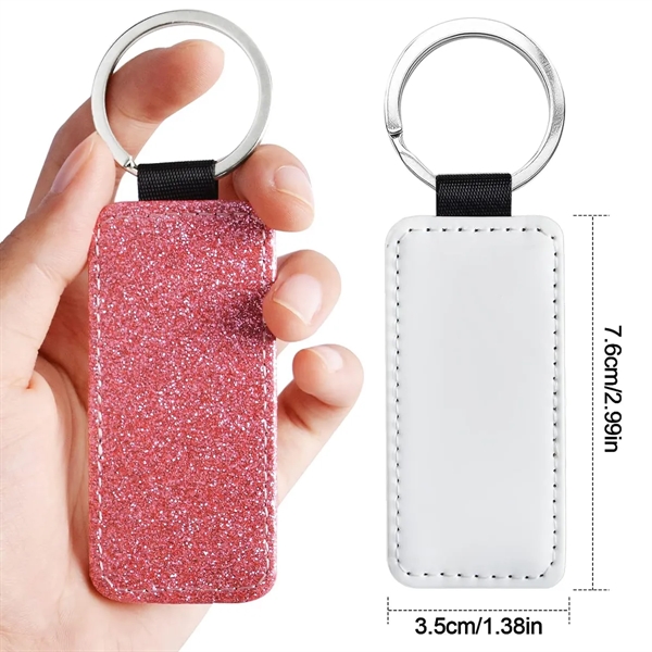 Blank PU Leather Keychain - Blank PU Leather Keychain - Image 1 of 4
