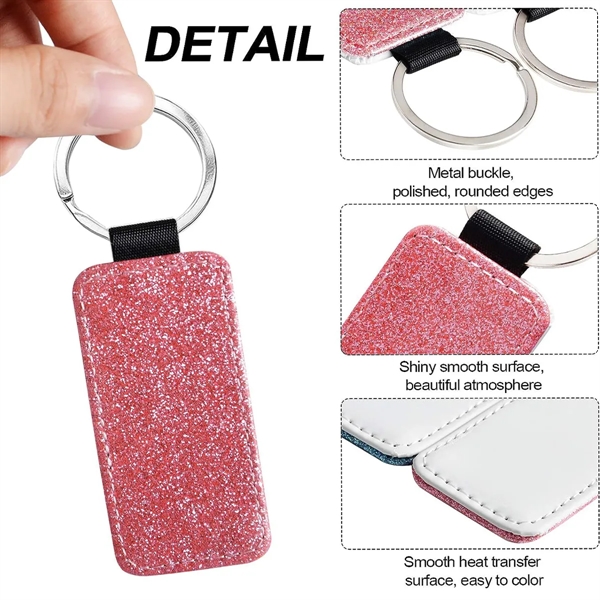 Blank PU Leather Keychain - Blank PU Leather Keychain - Image 2 of 4
