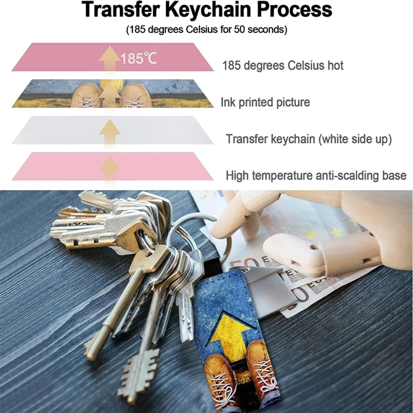Blank PU Leather Keychain - Blank PU Leather Keychain - Image 3 of 4
