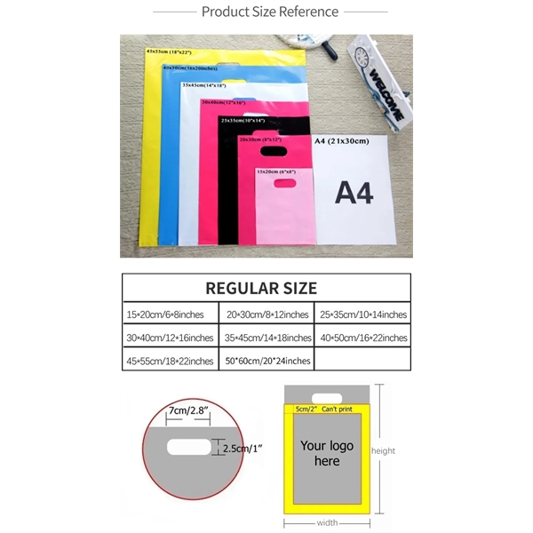 Reusable Die Cut Fold-Over Reinforced Plastic Shopping Bag - Reusable Die Cut Fold-Over Reinforced Plastic Shopping Bag - Image 3 of 14