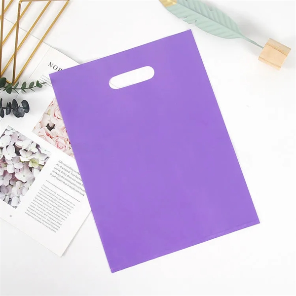 Reusable Die Cut Fold-Over Reinforced Plastic Shopping Bag - Reusable Die Cut Fold-Over Reinforced Plastic Shopping Bag - Image 13 of 14