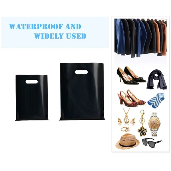 Reusable Die Cut Fold-Over Reinforced Plastic Shopping Bag - Reusable Die Cut Fold-Over Reinforced Plastic Shopping Bag - Image 9 of 14