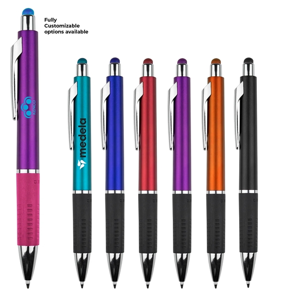 Metallic Stylus Gripper Pen - Metallic Stylus Gripper Pen - Image 0 of 12