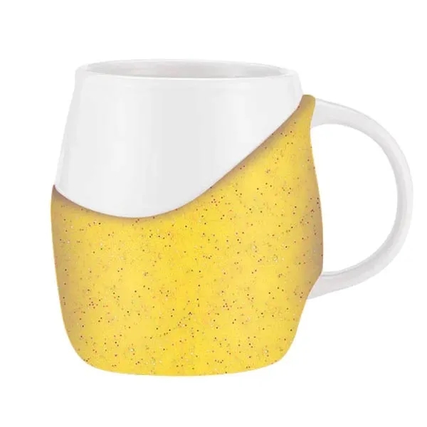 14 oz ceramic Rotunda Mug w/Glitter silicone grip - 14 oz ceramic Rotunda Mug w/Glitter silicone grip - Image 11 of 11