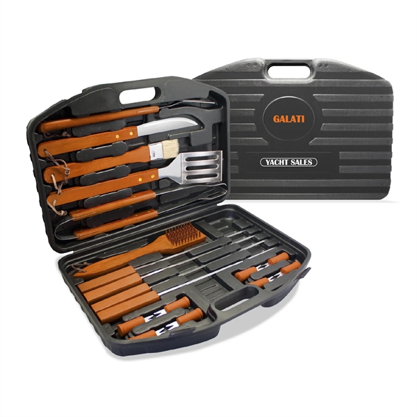 18pc BBQ Set w/ Stainless Steel Tools for Outdoor Camping - 18pc BBQ Set w/ Stainless Steel Tools for Outdoor Camping - Image 4 of 4